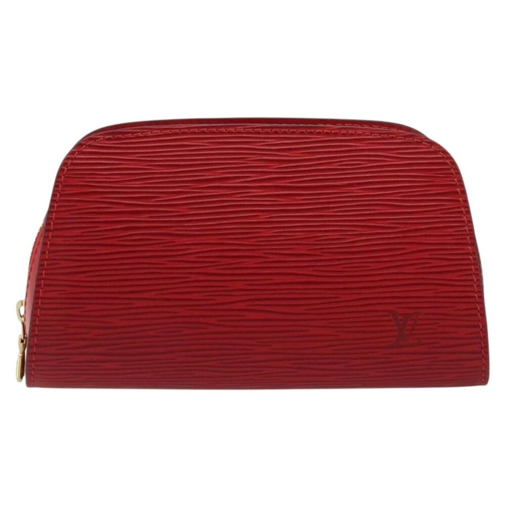 Louis Vuitton Epi Dauphine PM Pouch Castilian Red